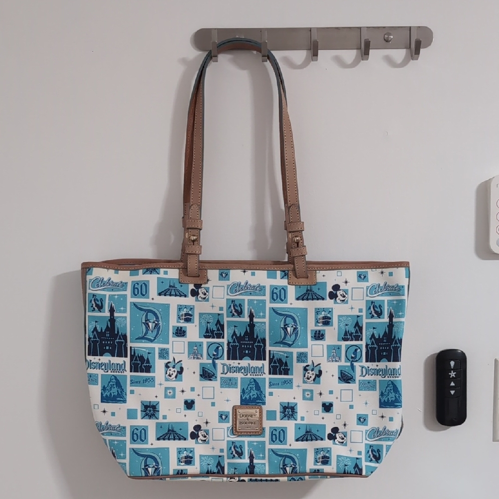 Dooney & Bourke Disneyland Blue and Tan Tote